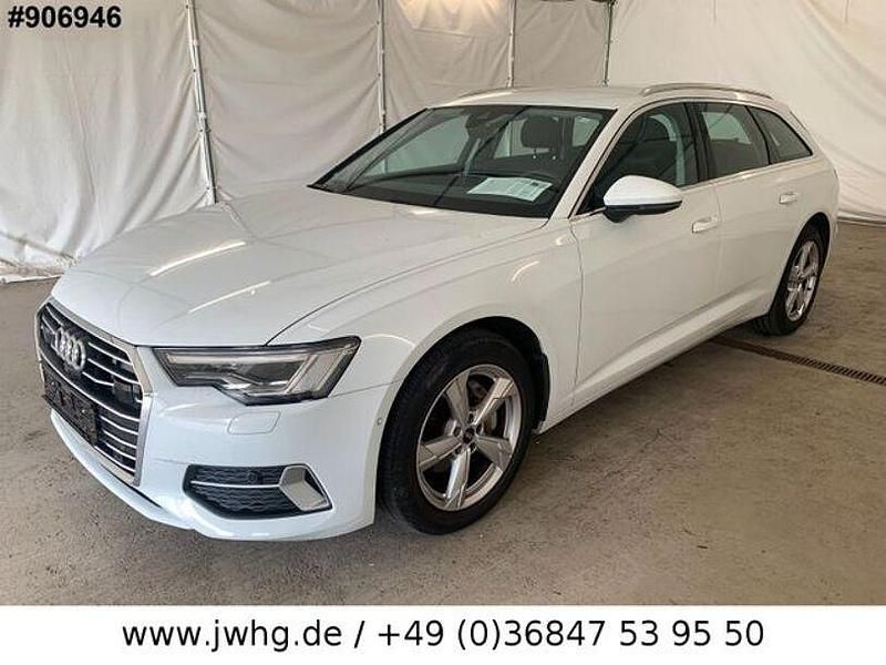 Gletscherweiss (metallic) Gebraucht 2023 Audi A6 Sport Kombi | 31.950 € - Bild 1/4