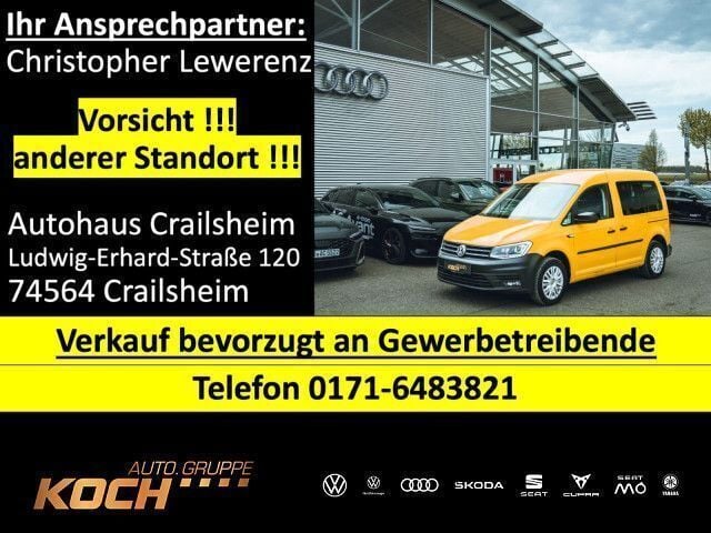 Gebraucht VW Caddy Trendline 102 PS (75 kW) 2020 Gelb Van / Kleinbus