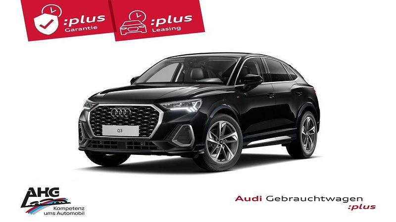 Mythosschwarz metallic Gebraucht 2025 Audi Q3 Sportback S-Line SUV | 42.985 € - Bild 1/4