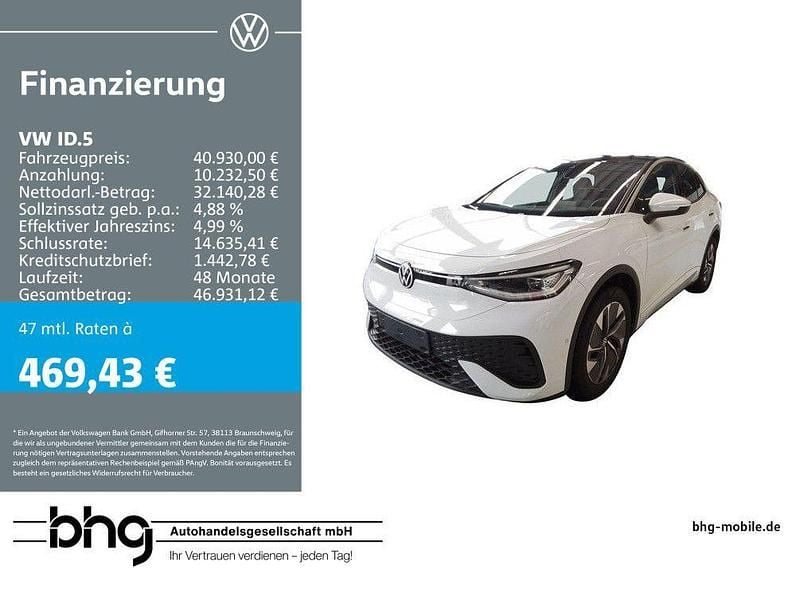 Weiß Gebraucht 2025 VW ID.5 Pro SUV | 40.930 € (Guter Preis) - Bild 1/3