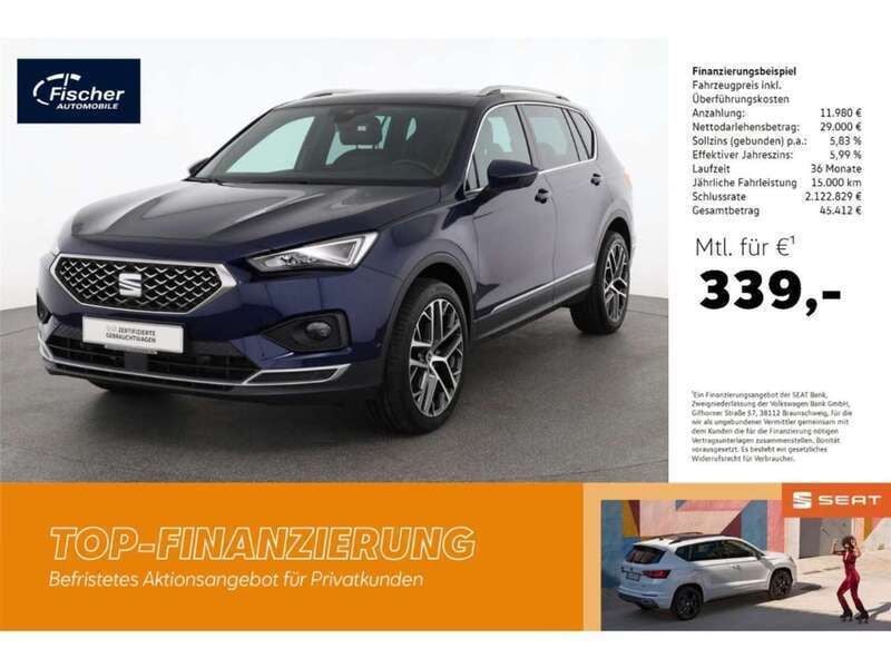 Blau Gebraucht 2023 Seat Tarraco 4Drive SUV | 40.980 € (Fairer Preis) - Bild 1/4