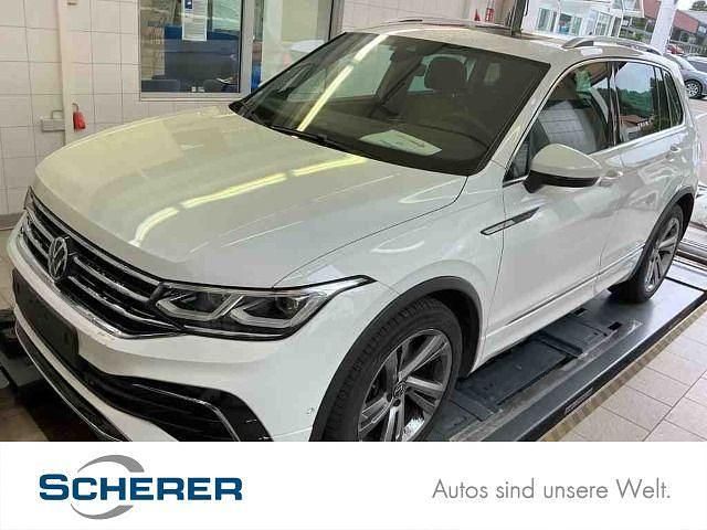 Pure white Gebraucht 2022 VW Tiguan R-line SUV | 35.490 € (Guter Preis) - Bild 1/3