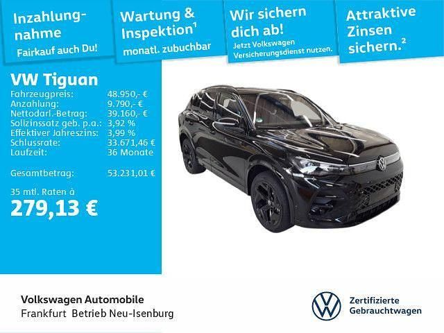 Grenadillschwarz metallic Gebraucht 2025 VW Tiguan R-line SUV | 48.950 € (Fairer Preis) - Bild 1/4