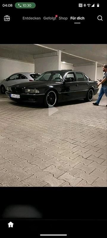 Schwarz Gebraucht 1998 BMW 740 Limousine | 4.500 € - Bild 1/4