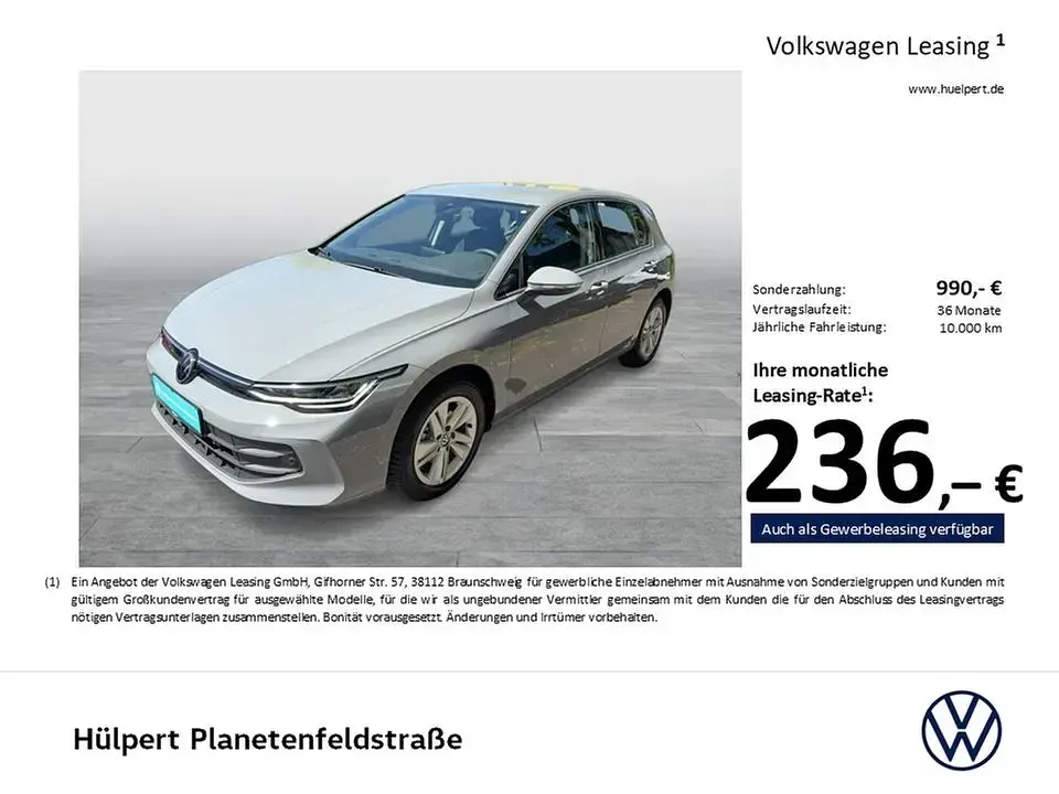 Gebraucht VW Golf VIII Life 150 PS (110 kW) 2025 Grau Limousine