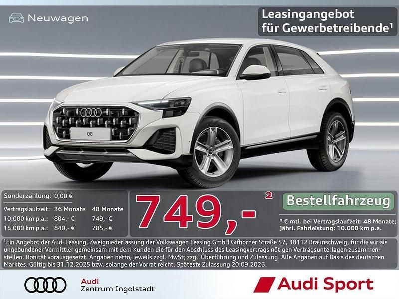 Carraraweiß Gebraucht 2023 Audi Q8 Ambiente SUV | 81.250 € (Teuer) - Bild 1/3