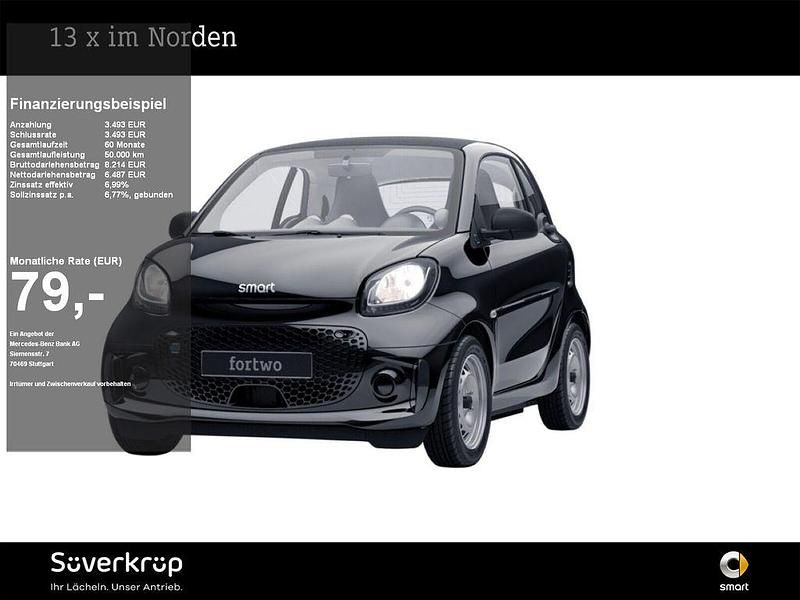 Schwarz Gebraucht 2021 Smart ForTwo Electric Drive Coupé | 9.980 € (Guter Preis) - Bild 1/3