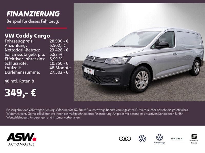 Reflexsilber metallic Gebraucht 2022 VW Caddy Maxi Van / Kleinbus | 28.930 € (Guter Preis) - Bild 1/4