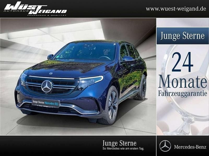 Blau Gebraucht 2021 Mercedes EQC400 AMG line SUV | 37.490 € (Teuer) - Bild 1/4