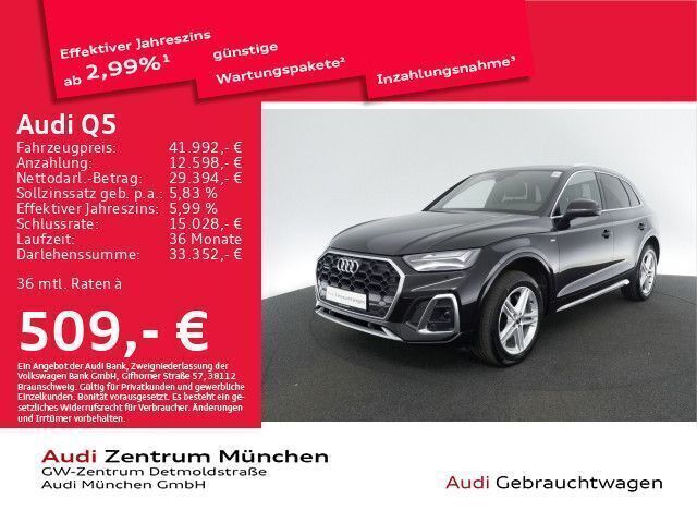 Mythosschwarz metallic Gebraucht 2022 Audi Q5 Ambiente SUV | 41.992 € (Fairer Preis) - Bild 1/2