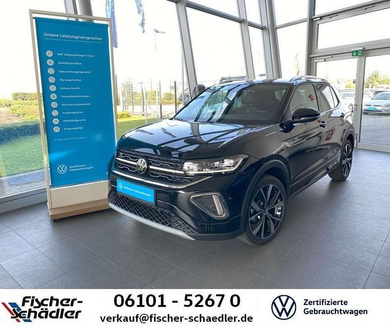 Deep black Gebraucht 2024 VW T-Cross R-line SUV | 29.400 € (Fairer Preis) - Bild 1/4
