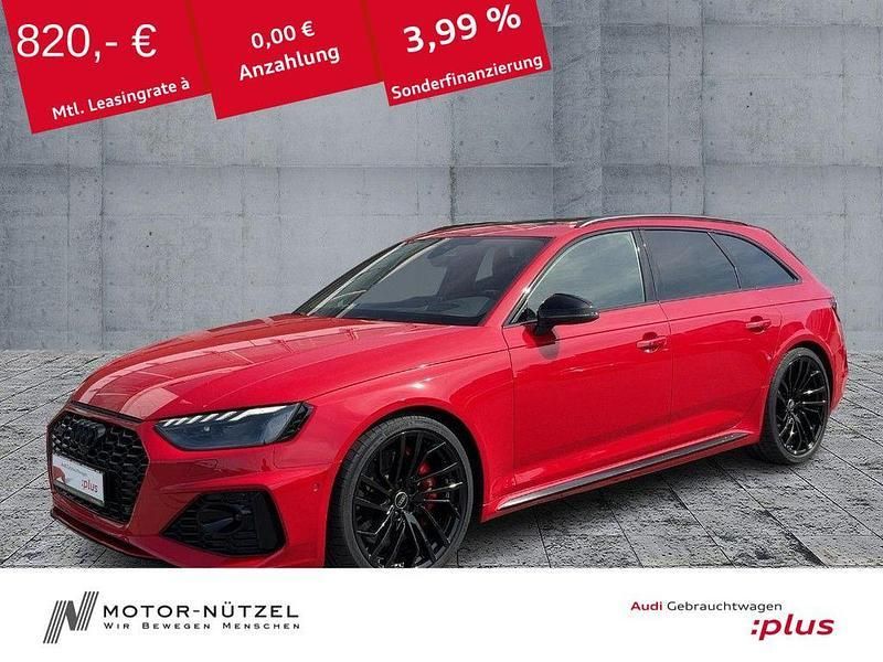 Progressivrot metallic Gebraucht 2024 Audi RS4 Ambiente Kombi | 84.930 € (Teuer) - Bild 1/2