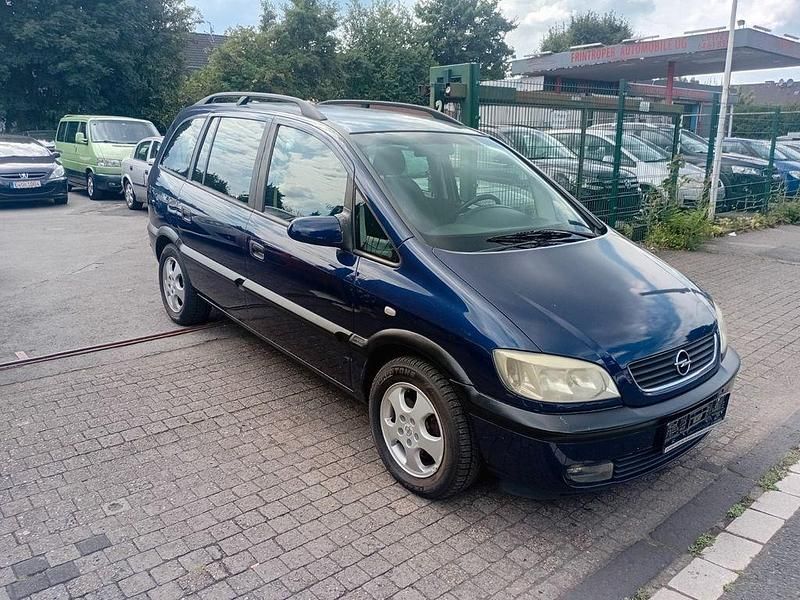 Blau Gebraucht 2000 Opel Zafira Comfort Van / Kleinbus | 1.999 € (Fairer Preis) - Bild 1/4