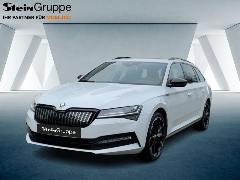 Moonweiß perleffekt Gebraucht 2021 Skoda Superb SportLine Kombi | 28.660 € (Etwas zu teuer) - Bild 1/4