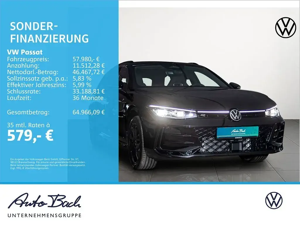 Gebraucht VW Passat R-line 193 PS (141 kW) 2026 Schwarz Kombi
