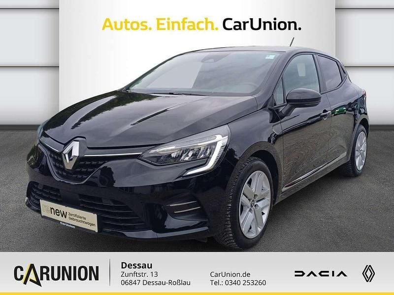 Black pearlschwarz Gebraucht 2021 Renault Clio V Experience Limousine | 11.490 € (Superpreis) - Bild 1/4