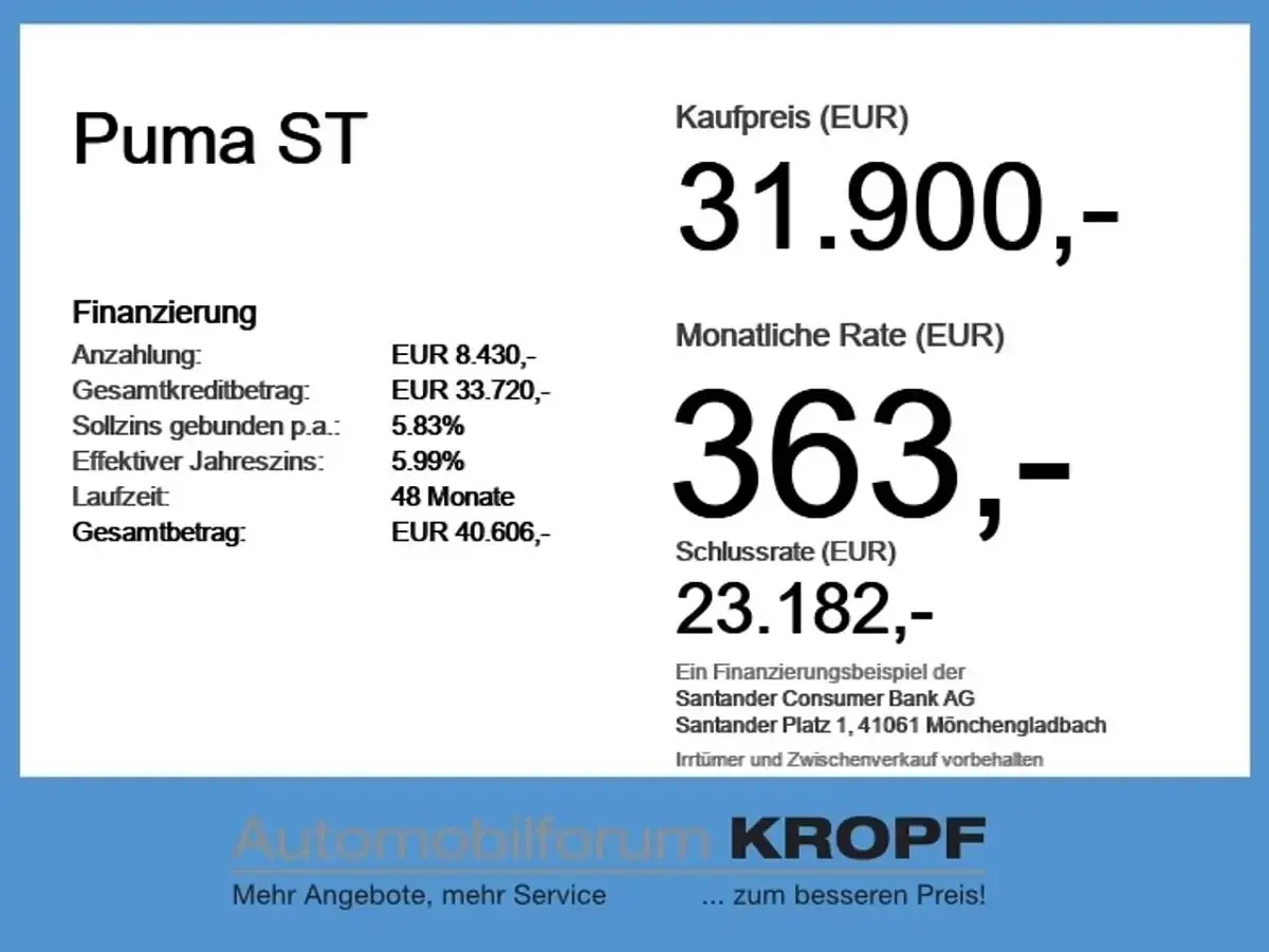 Gebraucht Ford Puma ST 159 PS (116 kW) 2026 Frostweiß SUV