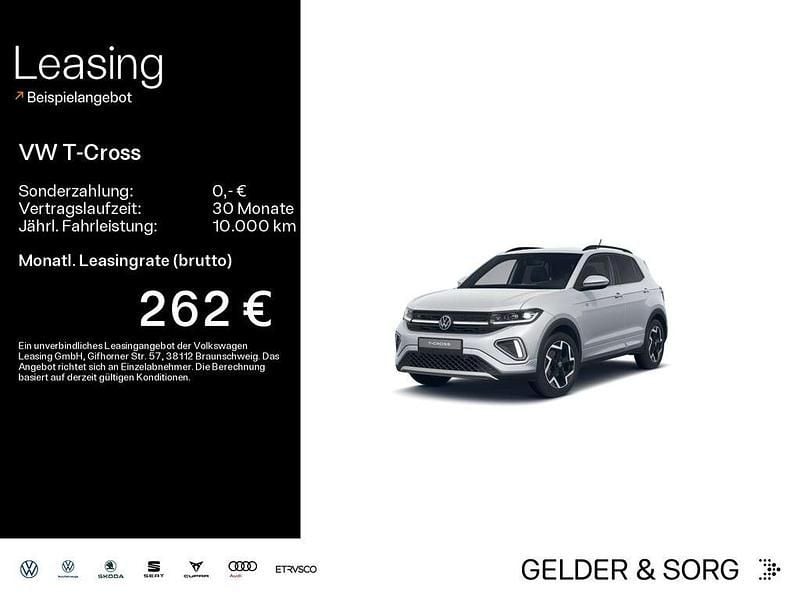 Reflexsilber metallic Gebraucht 2025 VW T-Cross R-line SUV | 26.990 € (Fairer Preis) - Bild 1/4
