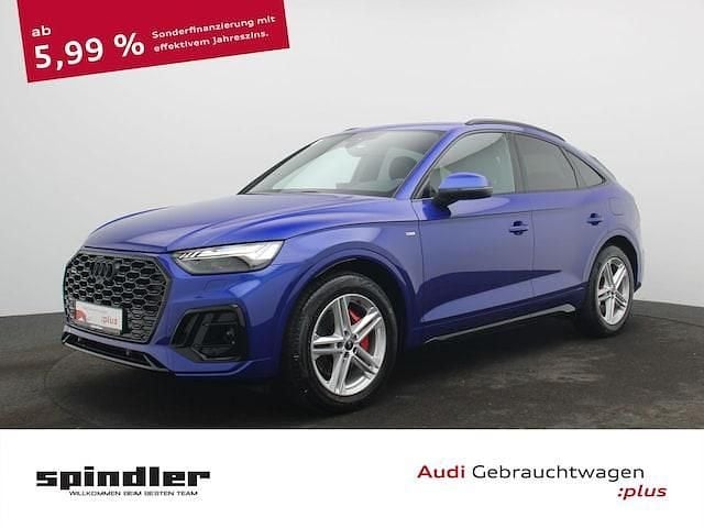 Ultrablau metallic Gebraucht 2024 Audi Q5 Sportback S-Line SUV | 46.880 € (Superpreis) - Bild 1/4