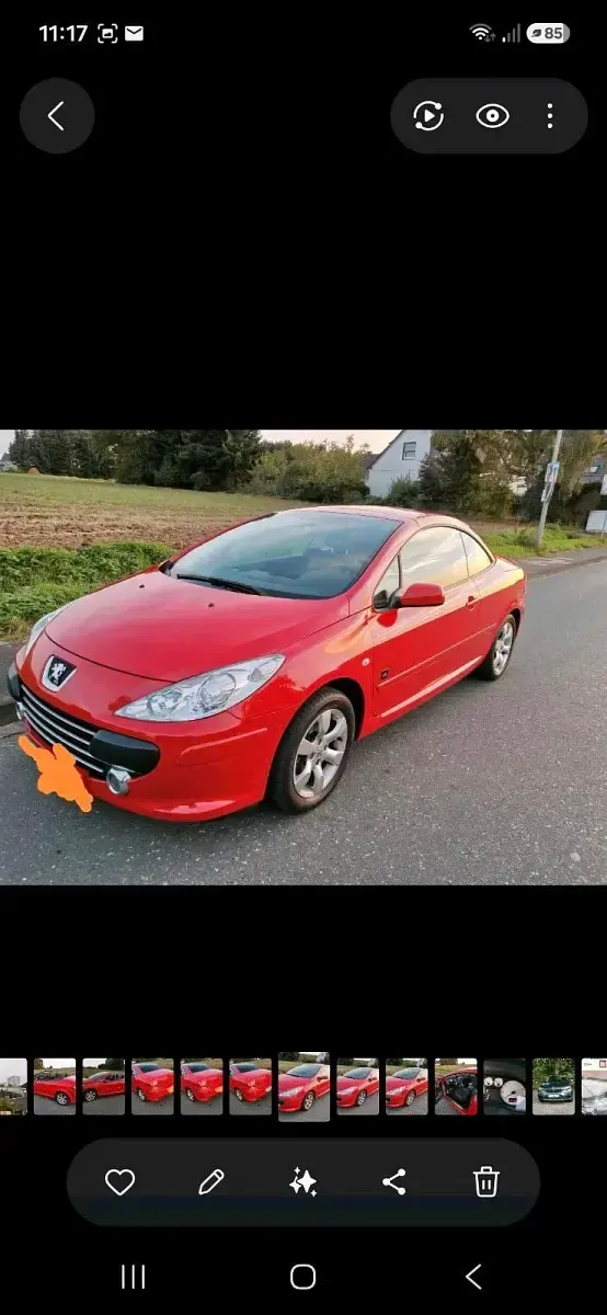 Gebraucht Peugeot 307 CC 2006 Rot Cabrio