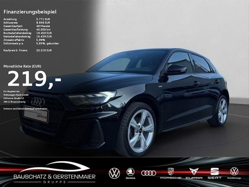 Schwarz Gebraucht 2022 Audi A1 Sportback S-Line Kleinwagen | 22.210 € (Fairer Preis) - Bild 1/4