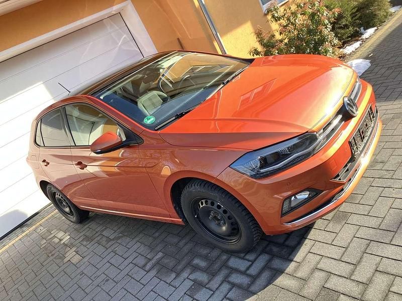 Gebraucht VW Polo Highline 95 PS (69 kW) 2018 Orange Kleinwagen