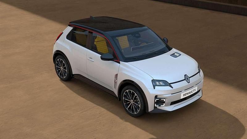 Neu Renault R5 Iconic 110 kW (150 PS) 2026 Perlmuttweiß mit dach in blac Kleinwagen