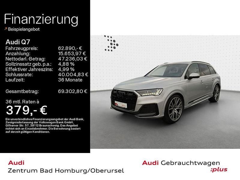 Florettsilber metallic Gebraucht 2022 Audi Q7 S-Line SUV | 62.890 € (Guter Preis) - Bild 1/4
