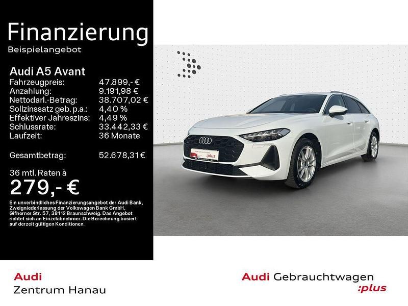 Gletscherweiß metallic Gebraucht 2025 Audi A5 Sport Kombi | 47.899 € (Fairer Preis) - Bild 1/4