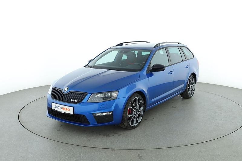Blau Gebraucht 2015 Skoda Octavia RS Kombi | 18.990 € (Teuer) - Bild 1/3