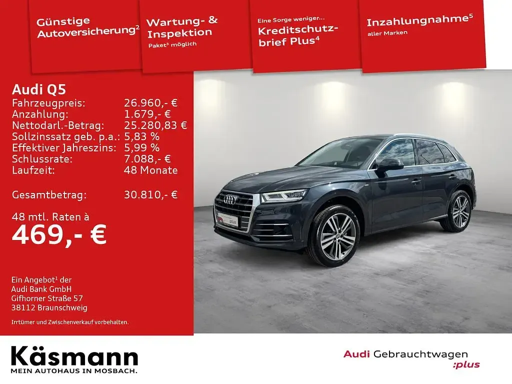 Gebraucht Audi Q5 Ambiente 190 PS (139 kW) 2019 Manhattangrau metallic SUV