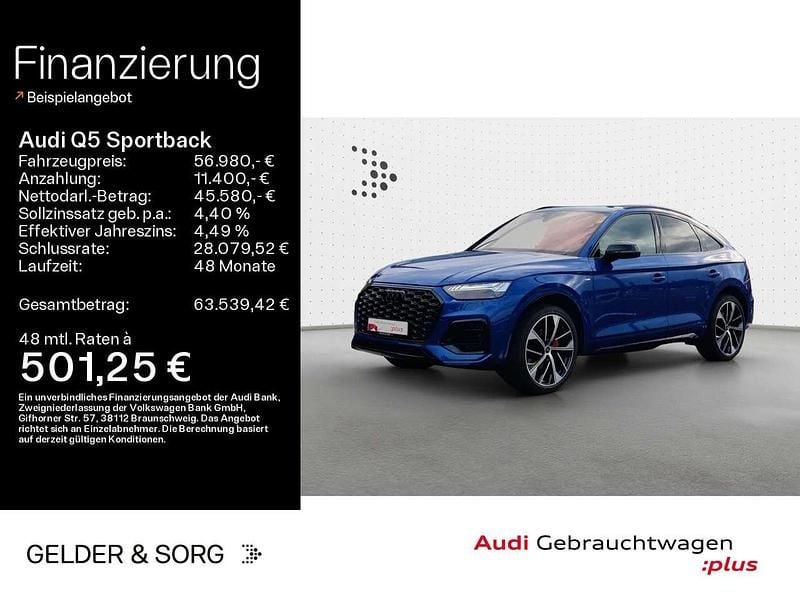 Ultrablau metallic Gebraucht 2024 Audi Q5 S-Line SUV | 56.980 € - Bild 1/4