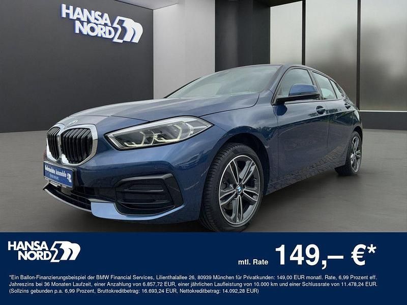 Blau Gebraucht 2022 BMW 118 Sport Line Kleinwagen | 20.950 € (Guter Preis) - Bild 1/4