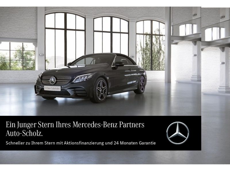 Grau Gebraucht 2022 Mercedes C200 AMG Cabrio | 41.986 € (Fairer Preis) - Bild 1/3