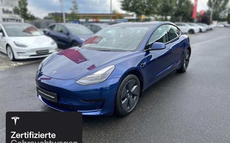 Blau Gebraucht 2021 Tesla Model 3 Limousine | 25.600 € (Fairer Preis) - Bild 1/4