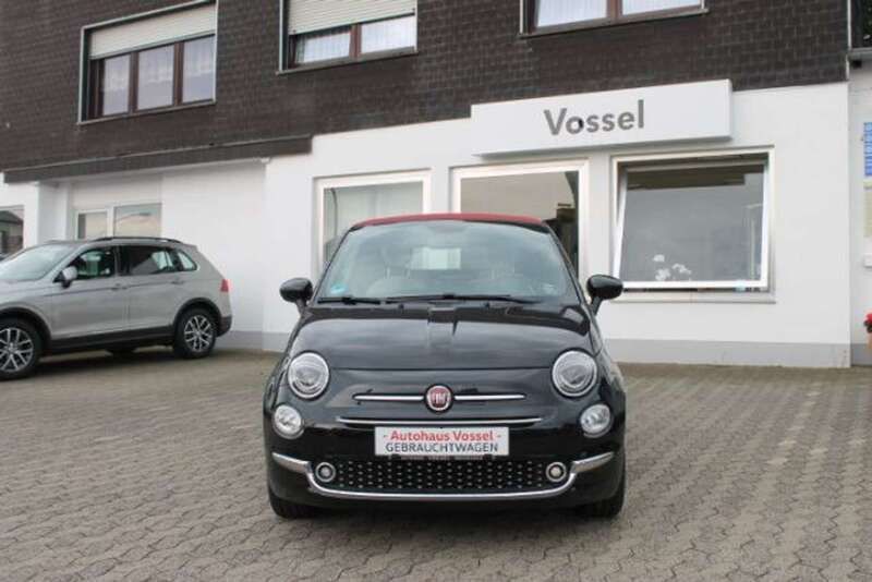Schwarz / faltdach rot Gebraucht 2019 Fiat 500C Star Cabrio | 12.500 € (Fairer Preis) - Bild 1/4