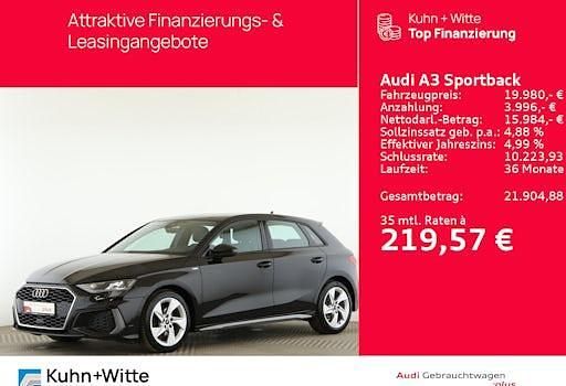 Mythosschwarz metallic Gebraucht 2021 Audi A3 Design Limousine | 19.980 € (Guter Preis) - Bild 1/4