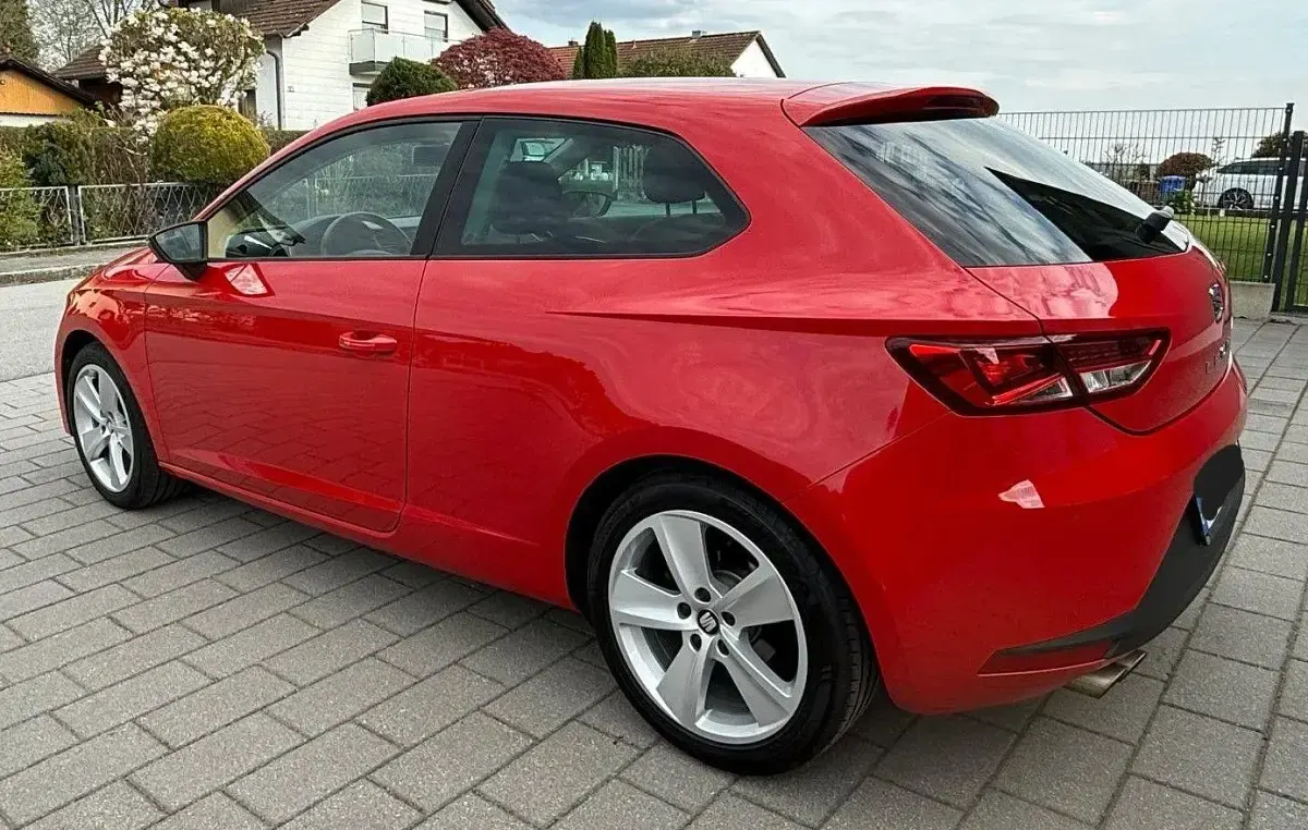 Usata Seat Leon FR 122 CV (89 kW) 2013 Rosso Coupé