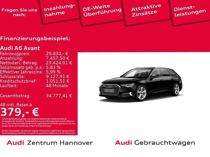 0e mythosschwarz metallic Gebraucht 2020 Audi A6 Sport Kombi | 29.830 € (Guter Preis) - Bild 1/4