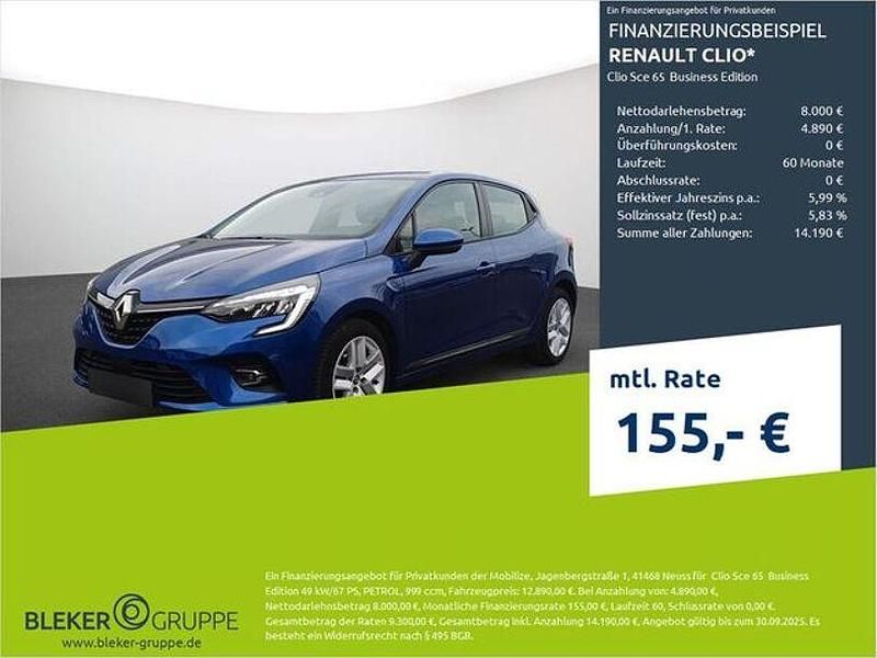 Blau Gebraucht 2022 Renault Clio V Business Limousine | 12.890 € (Guter Preis) - Bild 1/3