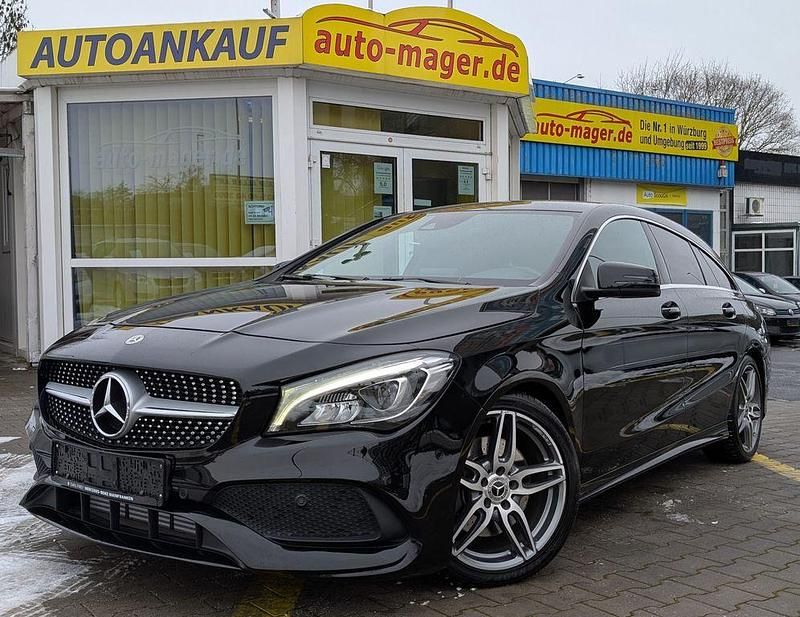 Schwarz Gebraucht 2018 Mercedes CLA220 AMG line Limousine | 19.850 € (Fairer Preis) - Bild 1/4