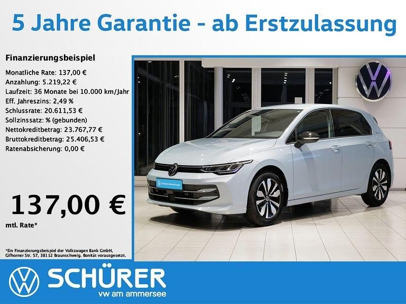 Crystal ice blue metallic Gebraucht 2025 VW Golf VIII Goal Limousine | 28.987 € (Guter Preis) - Bild 1/4