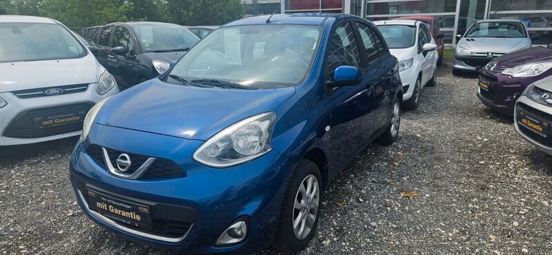 Blau Gebraucht 2015 Nissan Micra Visia Kleinwagen | 4.590 € (Fairer Preis) - Bild 1/4