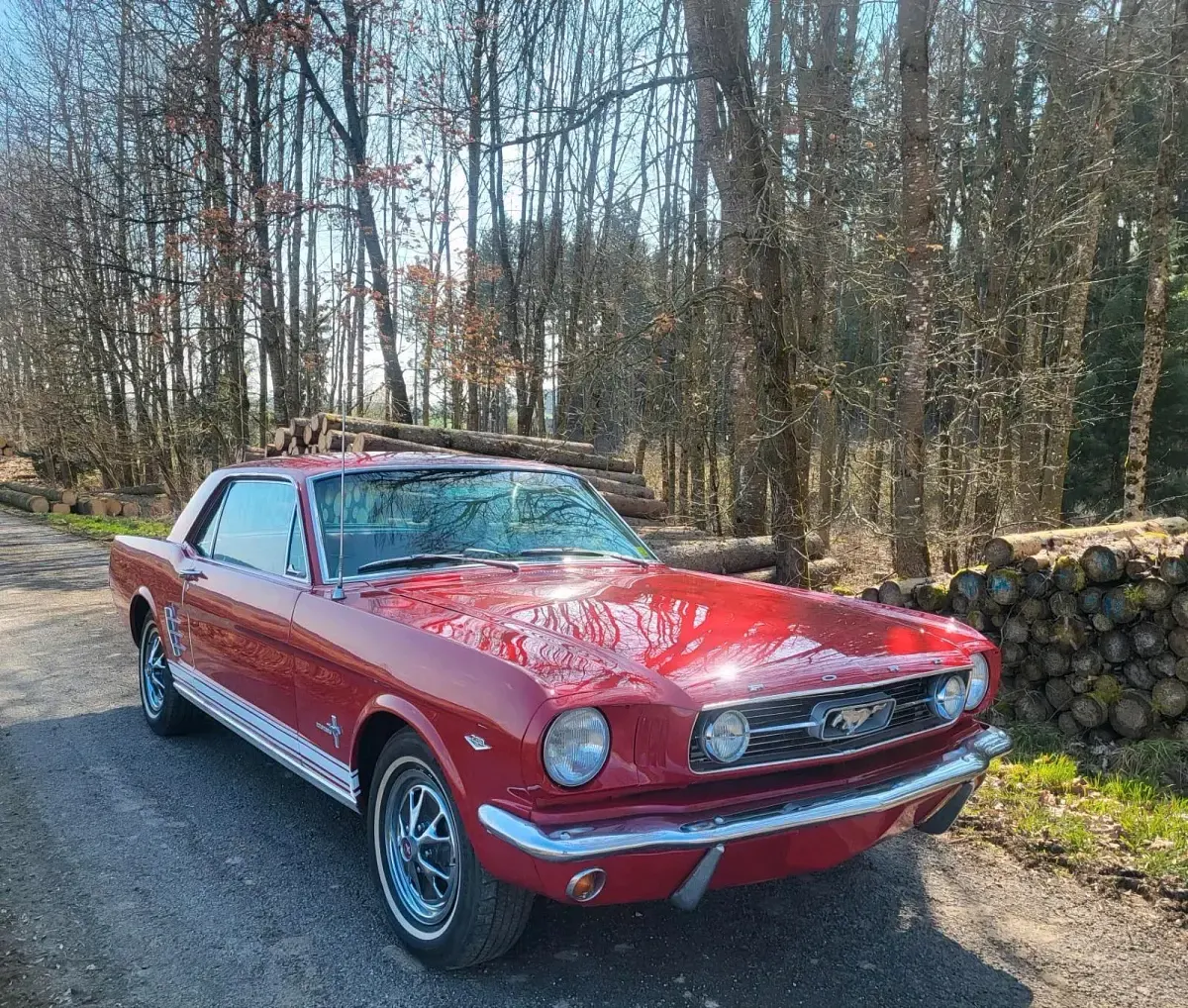 Używany Ford V8 200 KM (147 kW) 1966 Czerwony Coupe