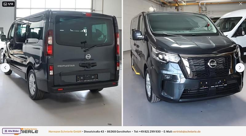Grau Gebraucht 2024 Nissan Primastar Van / Kleinbus | 43.900 € (Fairer Preis) - Bild 1/4