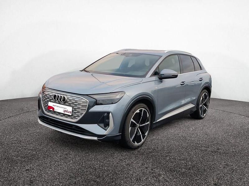 Gebraucht Audi Q4 e-tron S-Line 150 kW (204 PS) 2021 Geysirblau metallic SUV