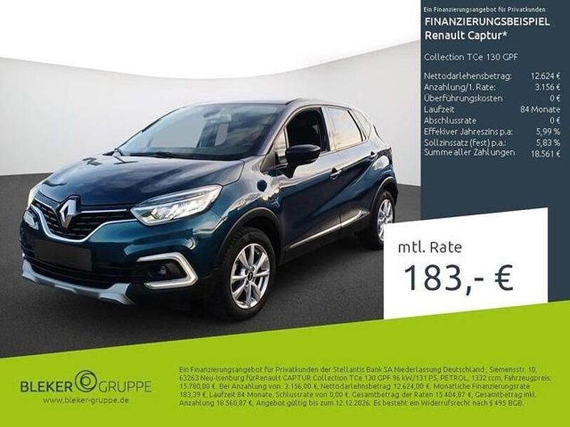 Blau Gebraucht 2019 Renault Captur Collection SUV | 15.780 € (Fairer Preis) - Bild 1/3
