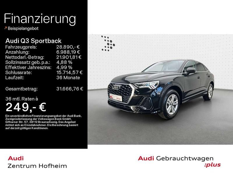 Mythosschwarz metallic Gebraucht 2022 Audi Q3 SUV | 28.890 € (Fairer Preis) - Bild 1/4