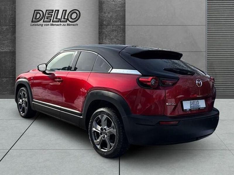 Gebraucht Mazda MX30 Makoto 106 kW (145 PS) 2023 Soul red crystal m: black roof SUV