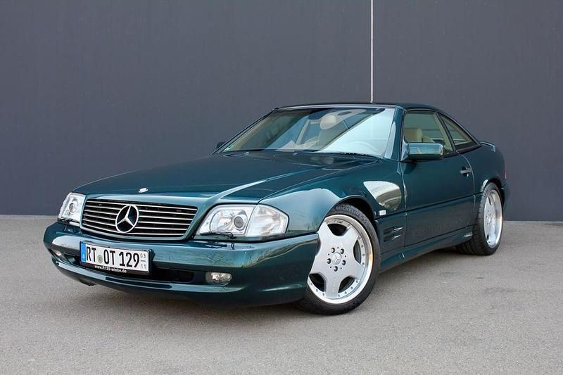 Grün Gebraucht 1997 Mercedes SL500 AMG Cabrio | 84.900 € - Bild 1/4